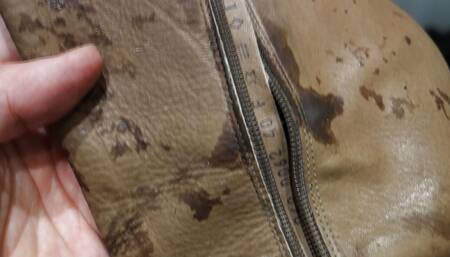 I'm looking at my girlfriend's friend's high leather boots.
