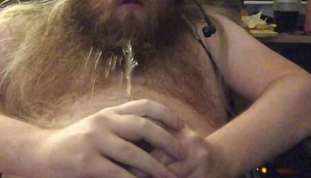 Pee jerk and cum