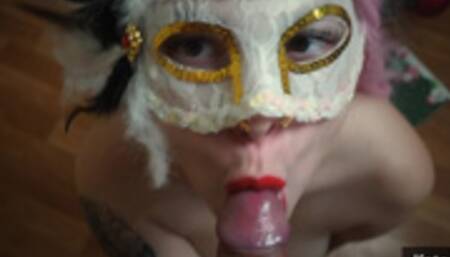 New Years Carnival - Sex and Amazing Blowjob