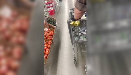 Walking in the grocery store