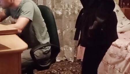 Deep strapon fuck for punishment