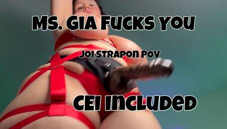 CEI Strapon Pov Pegging JOI Huge Tits & Ass Latina Red Lingerie