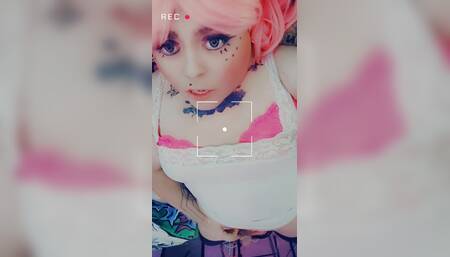 Simmys Play Time. Showing off on a Dildo How She can suck Dick. PMV