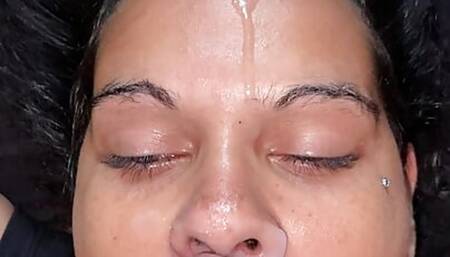 Hard Rough Facefuck! MILF facefucked & nasty facials