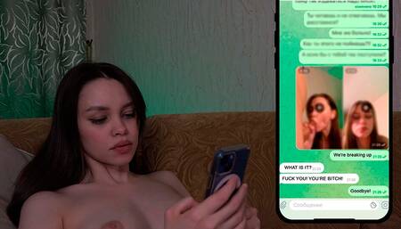 Polly Dollie fucked a friend and sent a video to her boyfriend