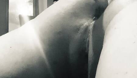 Making myself cum anally with my thrusting machine
