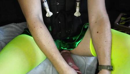 The sex machine fucks me hard and without mercy to an anal orgasm, piss squirt