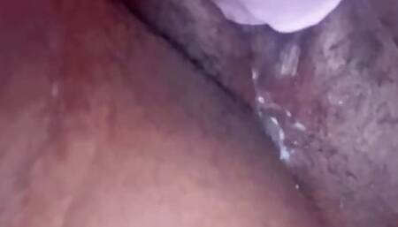 Late night pussy play