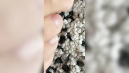 Natural toenails close view. Feet fetish