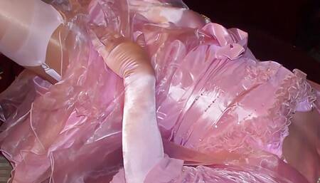Pink Satin Sissy On Offer
