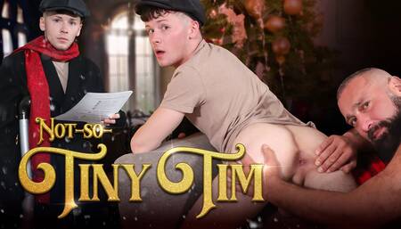 Step Father Gets Seduced By His Stepson While He Is In His Tiny Tim Costume - FamilyDick Christmas