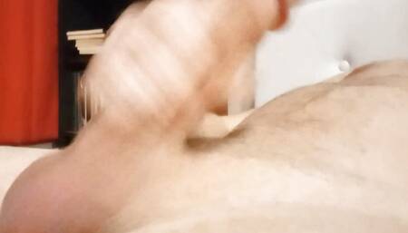 Stroking my cock for you