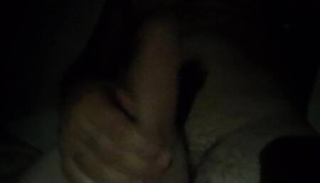 Horny visitor during heavyrain was playing with own dick and he fucked house owner while husband outside