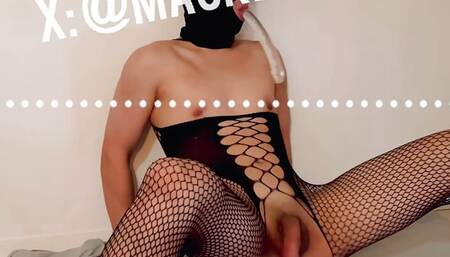 The slut bottom continues self-entertaining after the sex session