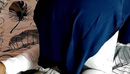 Fucked step sister by stepbrother big cock before New Year's night