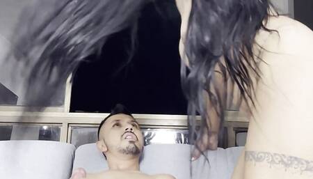 My husband surprises me with an erotic session