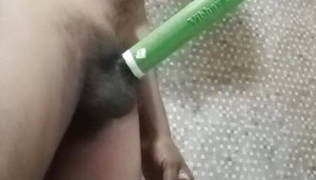 Dropped all the semen spilled by putting it in the pipe