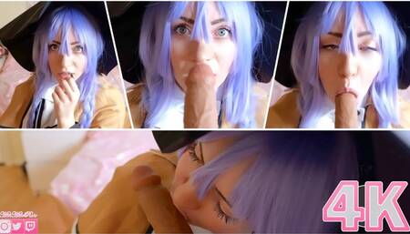 Roxy Migurdia's Ahegao Blowjob