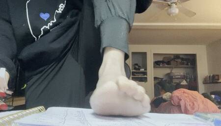 Feet On the Desk, Toe Nail Clipping - Hammer Toes, Spreading, Skinny Feet