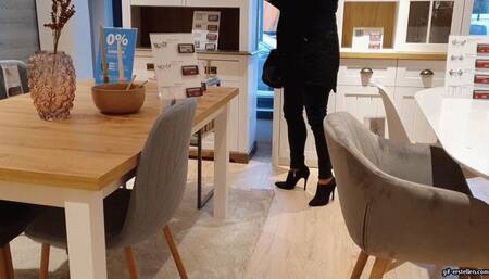 shoeplay and dangling with ankle boots HD mp4 1920x1080