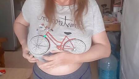 Busty hottest milf ever MariaOld do stripdance and masturbate by vibrator