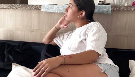 testing how delicious my stepbrother's cock is - bbw - huge ass