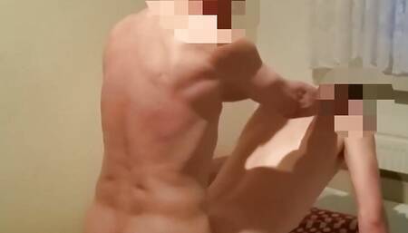 Old muscle man fuck the twink hard
