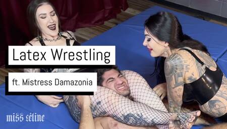 Latex Wrestling | Beatdown with Damazonia