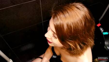 Bauty Stranger Girl in Club Toilet Sucked Dick for Cigaret and Give Fucked Her Wet Pussy