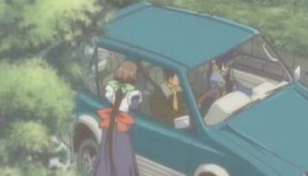 Teen anime babe bounces on hard cock