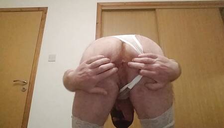 Cum in condom request.  2 times