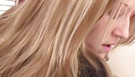 Britney Jay lets her man massage her tushy before shoving his cock deep inside it