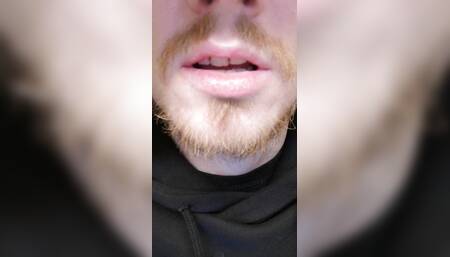 Dirty talk tongue action for bottom sluts