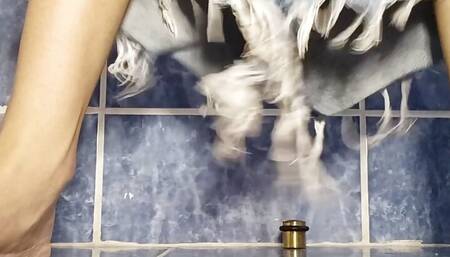 Fucking my pussy home alone while he's not home