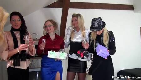Celine's Bridal Shower Pissing Party with Paula, Daria Glower & Vanessa