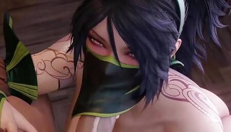 3D Compilation: League of Legends Akali Blowjob Lux Irelia Dickride Caitly Fucked From Behind Hentai