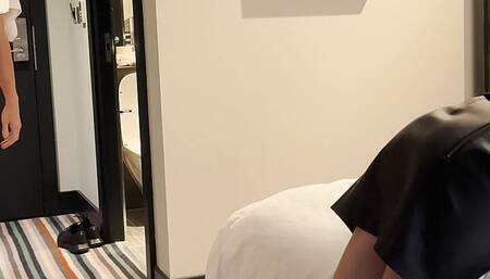 Latina maid gets screwed by guest in a Spanish hotel