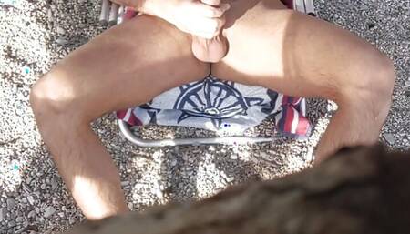 masturbation under the shade of a tree