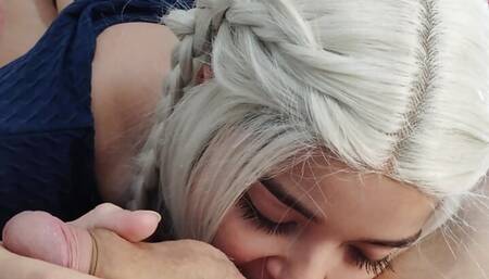 White Wolf Ofc - Princess Putting Cock Deep In Mouth Before Sitting Down ft. White Moon