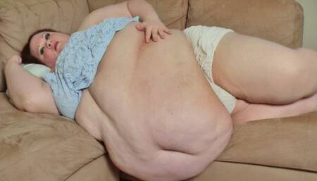 Your Feedee Girlfriend Compilation Gaining Talk and Fat Show Off *WMV*