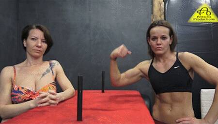 Armwrestling Kim vs Zsuzsa
