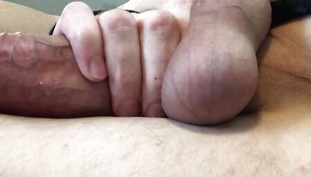 Close Up Sissygasm Huge Cumshot Dripping on Thighs, hot crossdresser