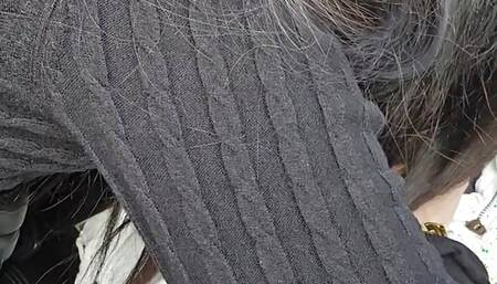 My friend while I'm driving takes my cock in my hand