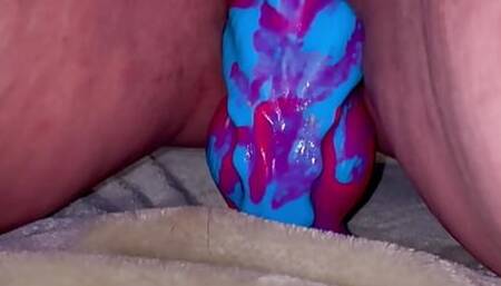 Watch me STRETCH my TIGHT PUSSY with my MONSTER DILDO