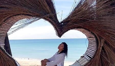 I want to go with you right now to a deserted island.