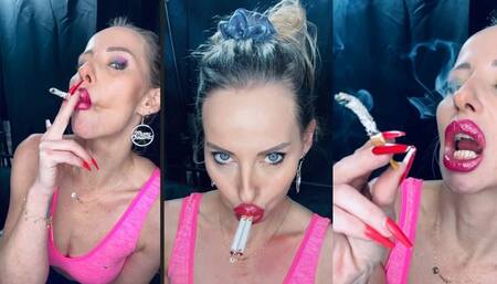 4 marlboro 100 wet and hard smoked for (step) daddy