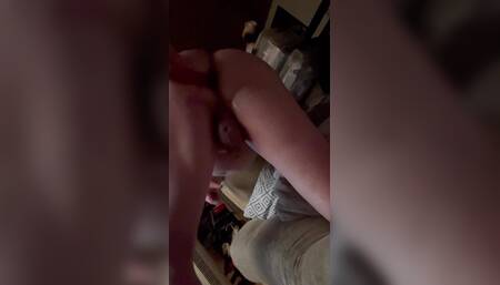 I fuck myself with double dildo