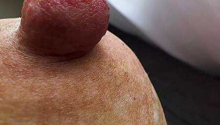 My step dad didn't expect that I have such a big nipples! Now he plays them every morning????
