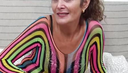 Amazing Spanish mature is going to meet a new world of pleasure at PepePorn