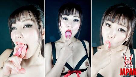 Yuika Licking Her Fingers Like Your Cock - POV